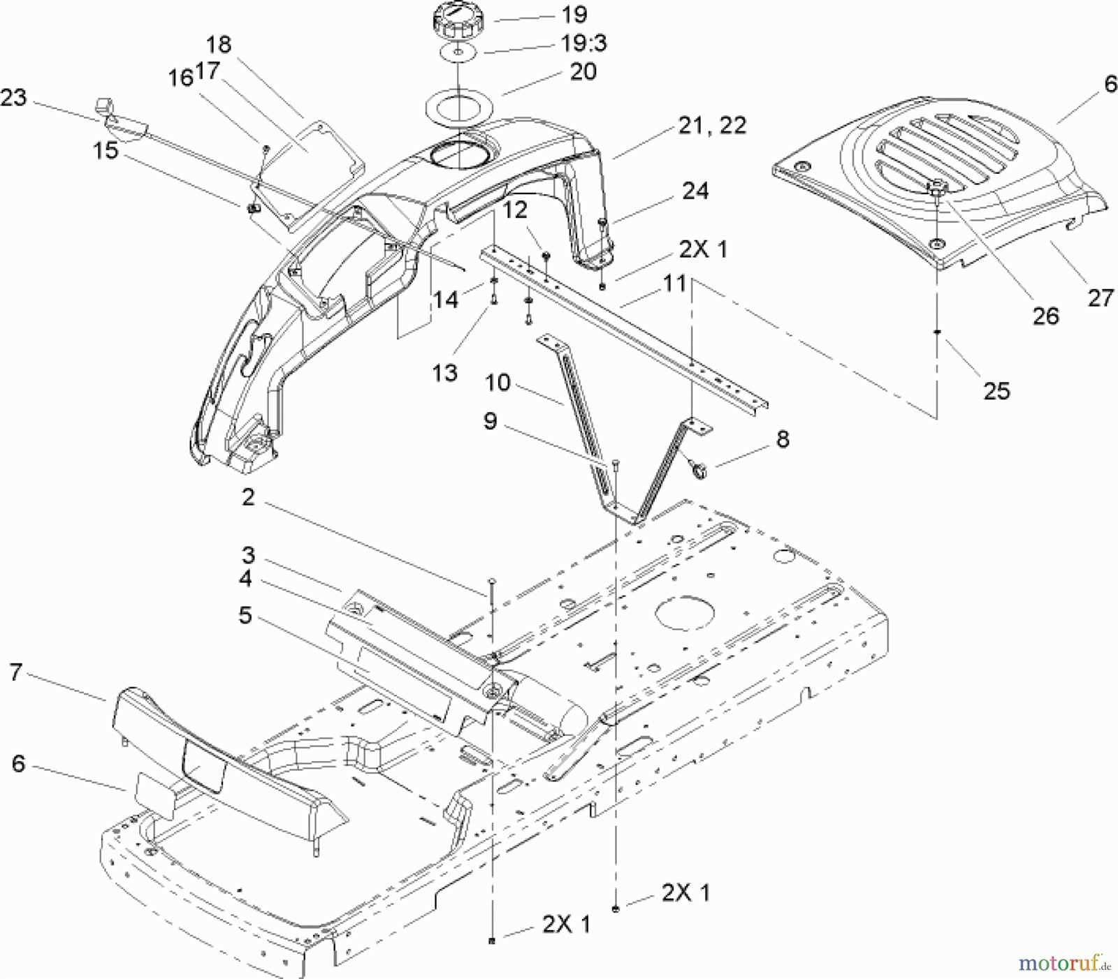 toro zero turn parts diagram