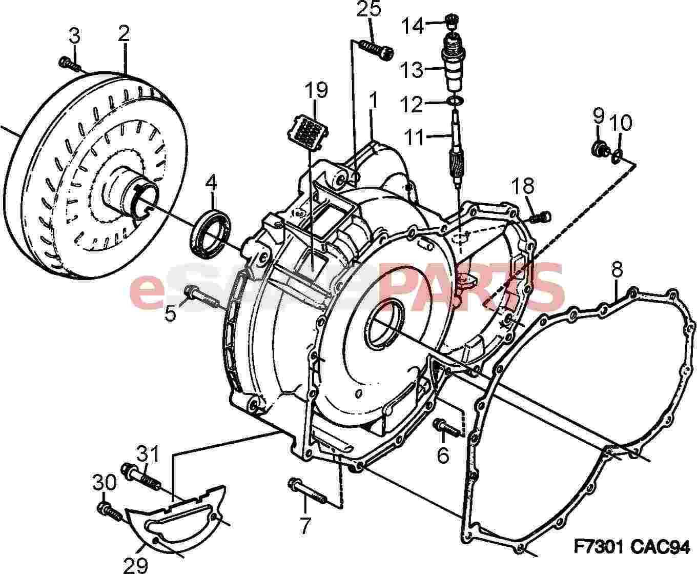 torque converter parts diagram