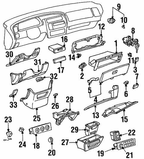 toyota avalon parts diagram