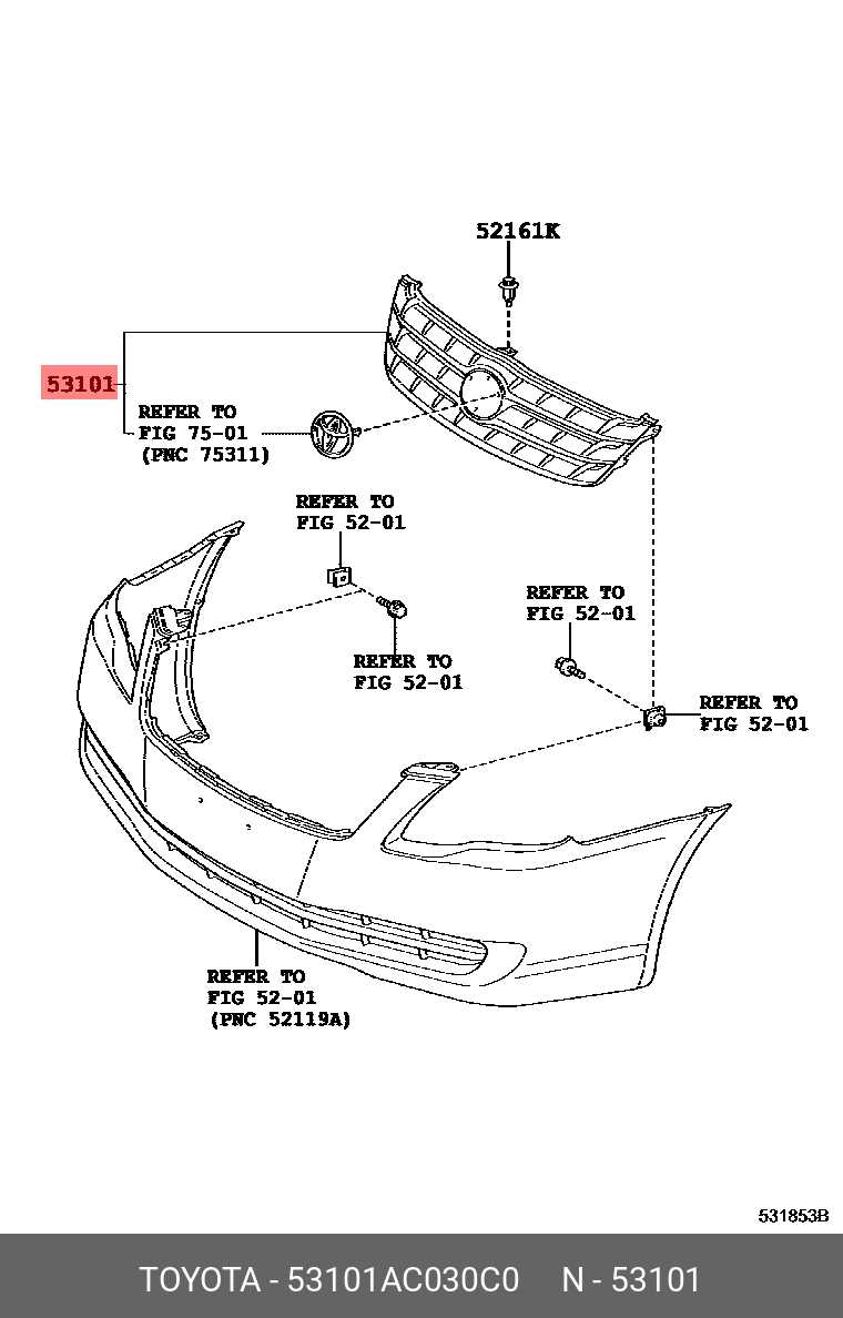 toyota avalon parts diagram