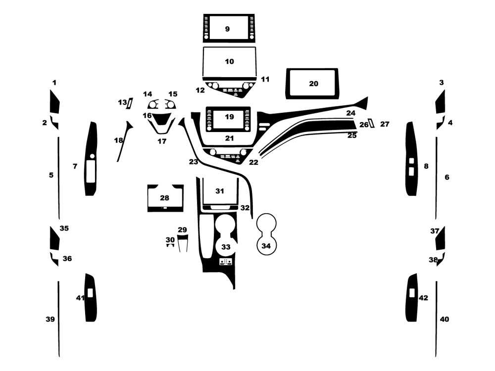 toyota camry interior parts diagram