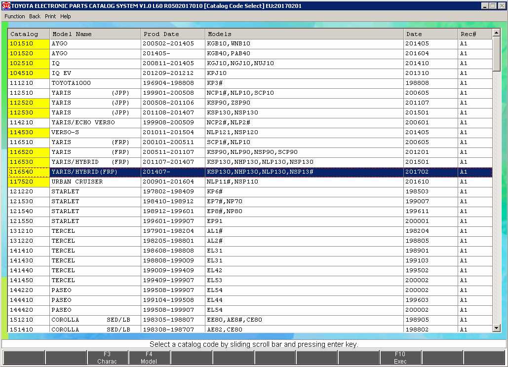 toyota online parts diagram