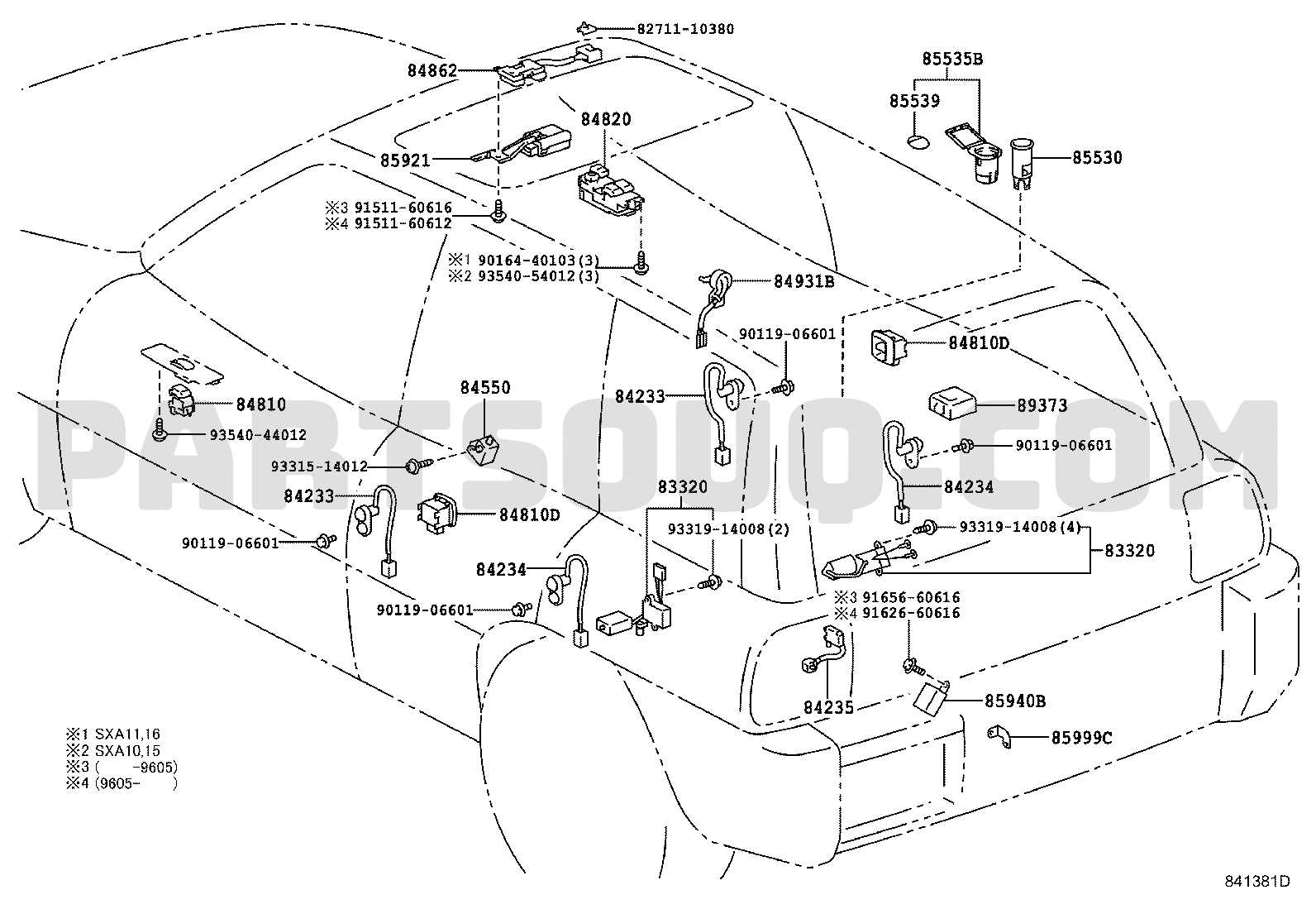 toyota rav4 body parts diagram