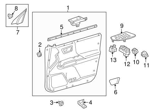 toyota tacoma gas door parts diagram