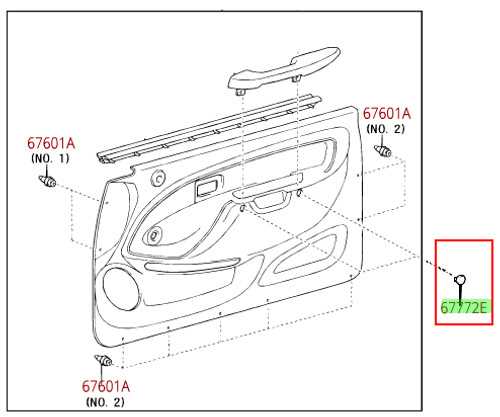 toyota tacoma interior parts diagram