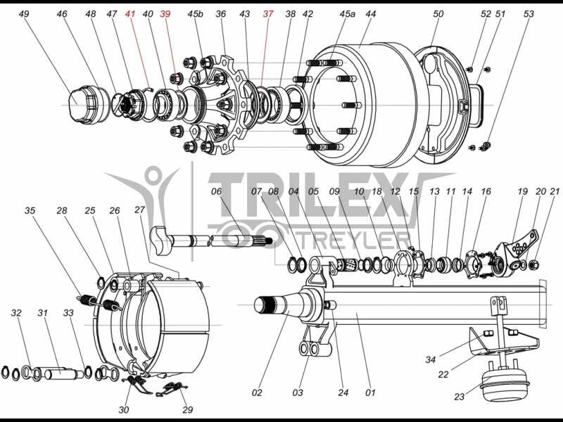 trailer suspension parts diagram