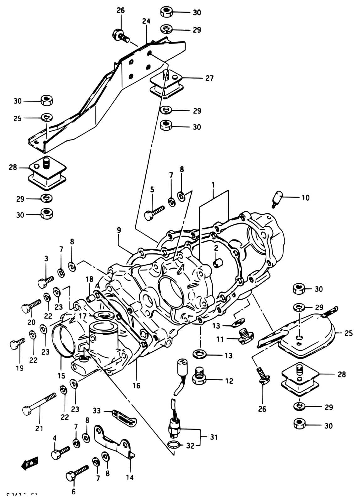 transfer case parts diagram