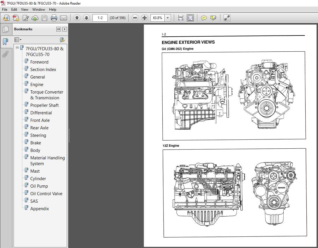 transmission toyota forklift parts diagram