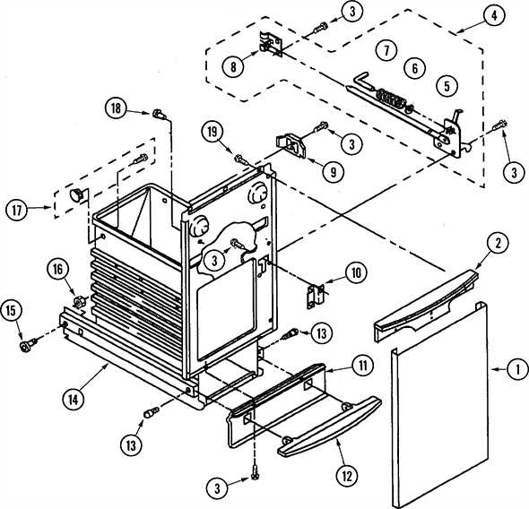 trash compactor parts diagram