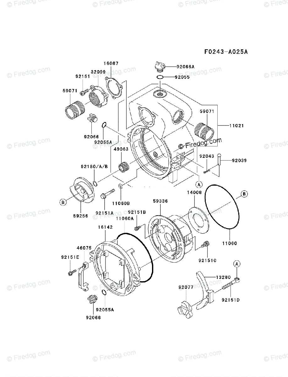 trash pump parts diagram