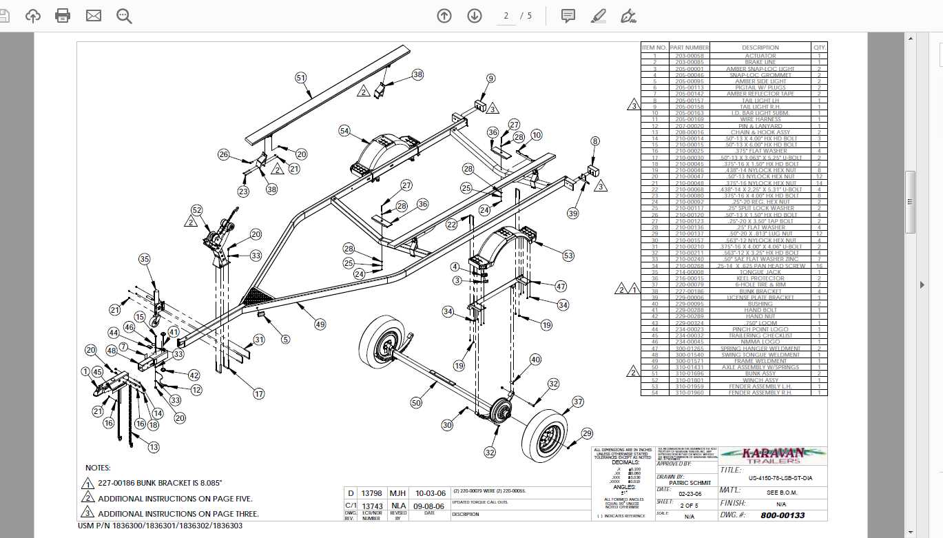 travel trailer parts diagram