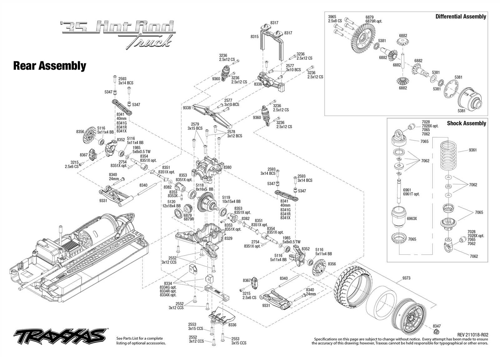 traxxas parts diagram