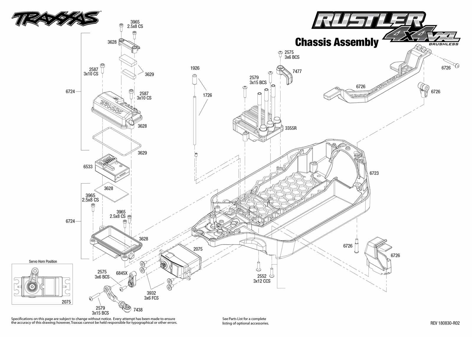 traxxas rustler parts diagram