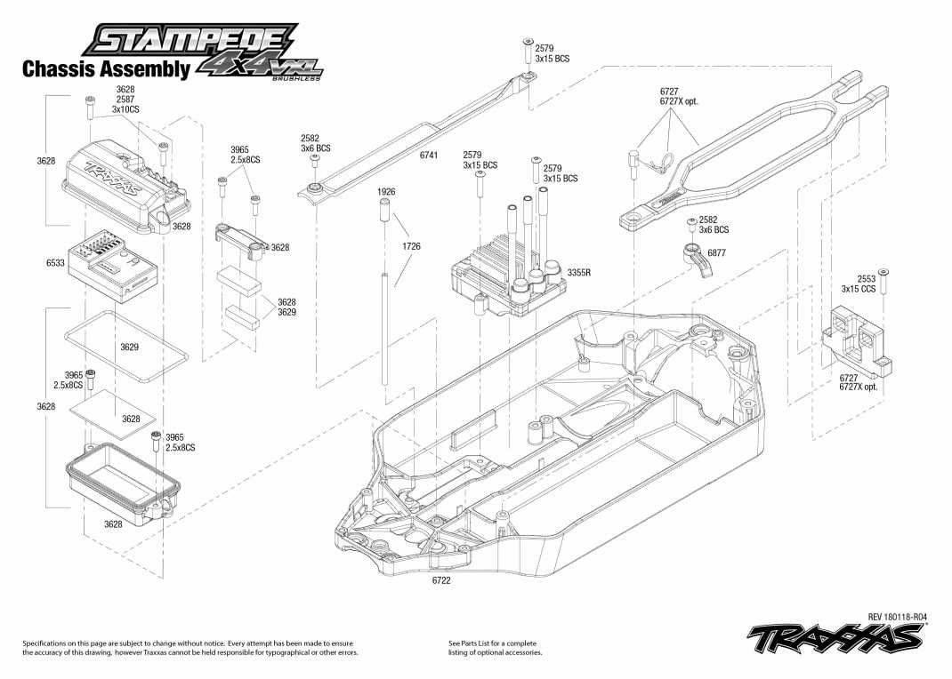 traxxas stampede steering parts diagram