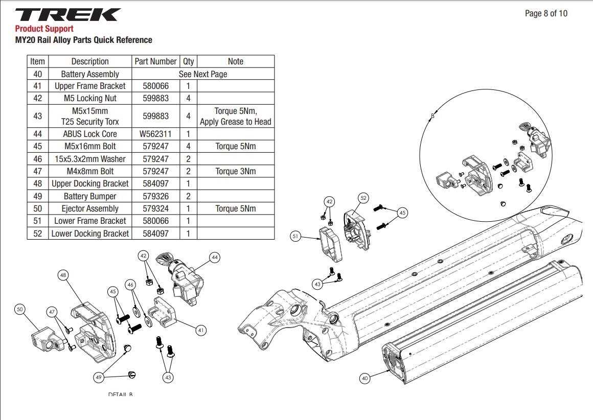 trek bicycle parts diagram