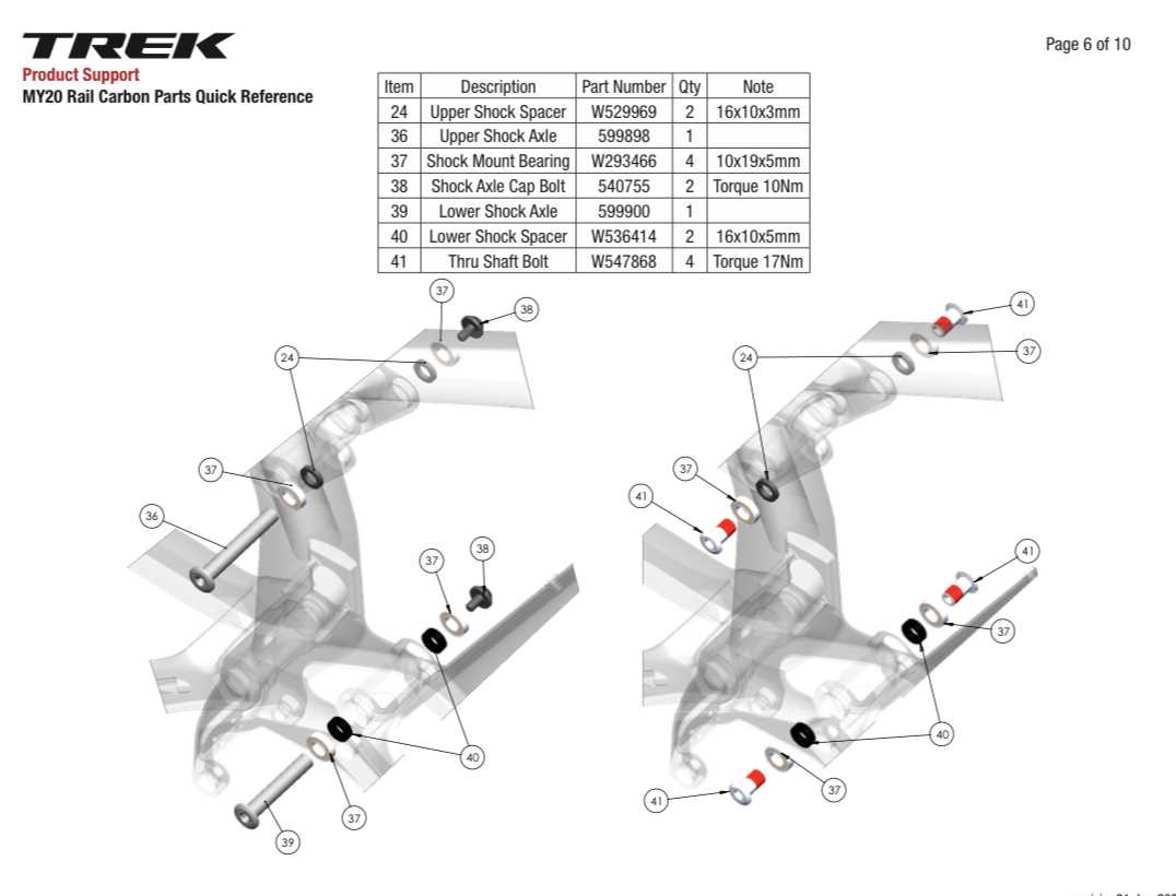 trek parts diagram