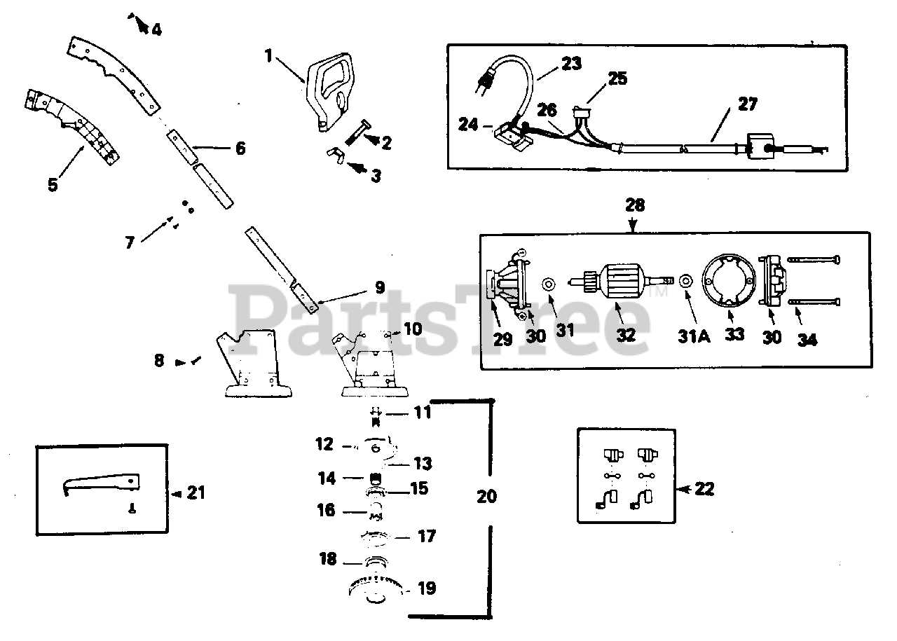 trimmer parts diagram