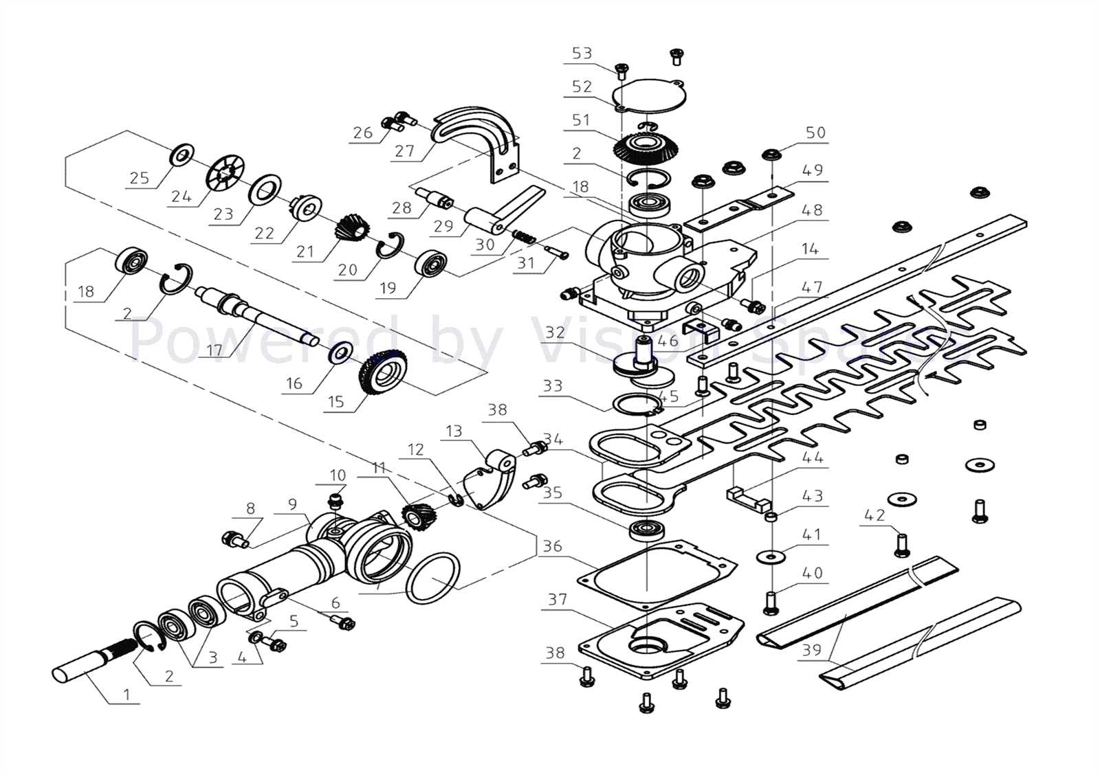 trimmer parts diagram