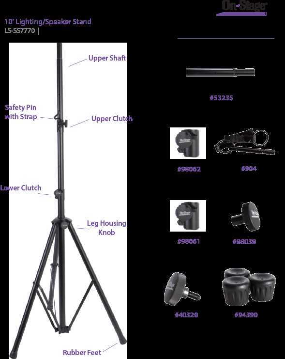 tripod parts diagram