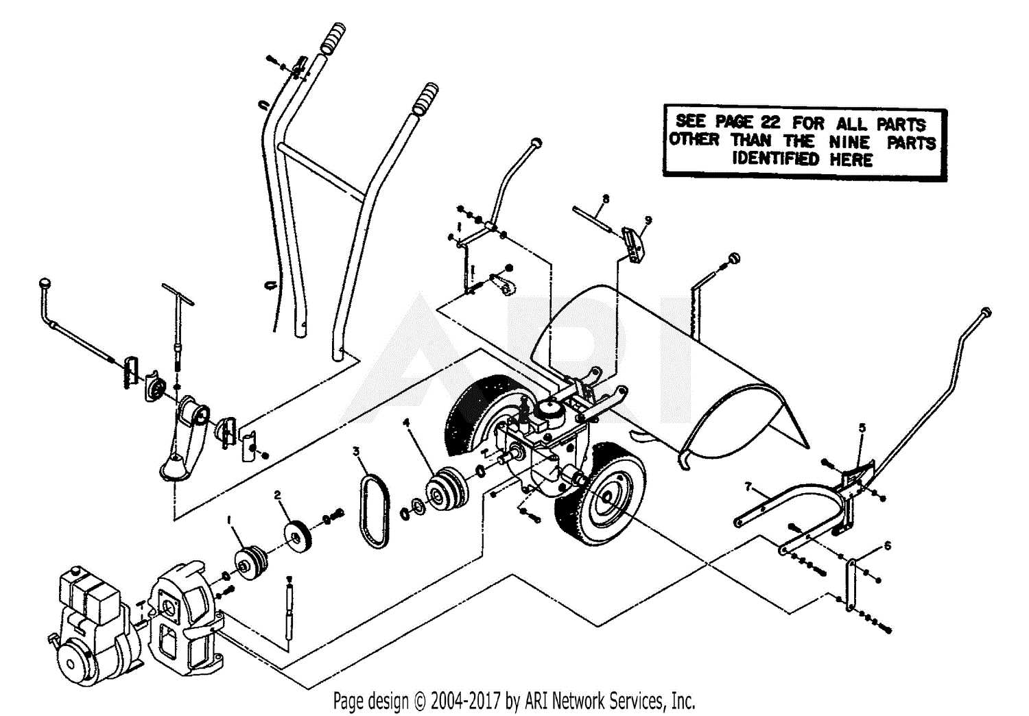 troy bilt horse tiller parts diagram
