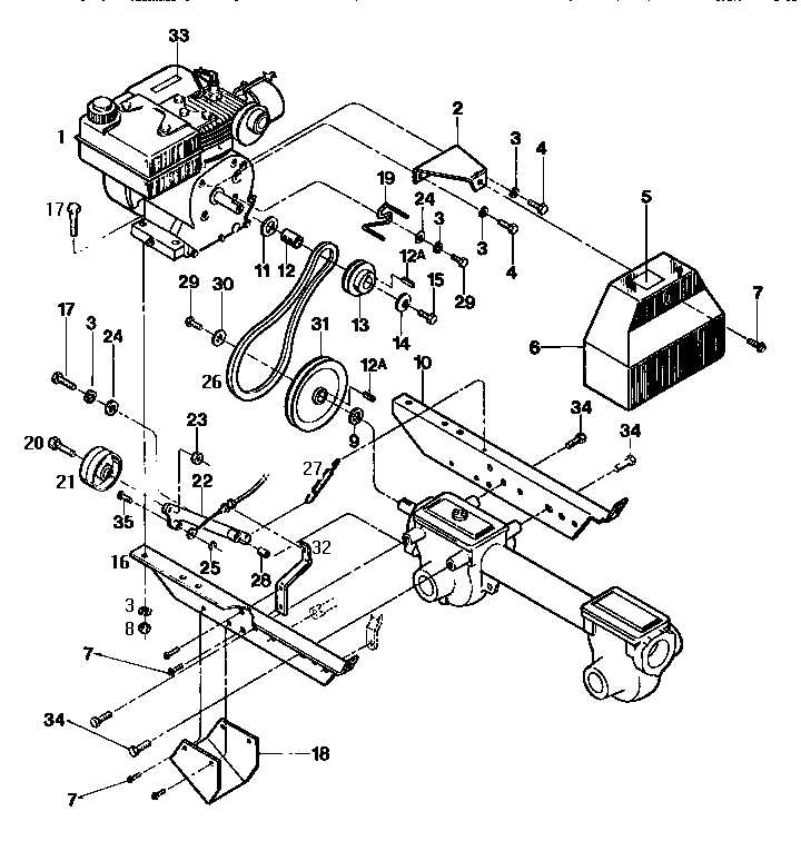 troy bilt horse tiller parts diagram