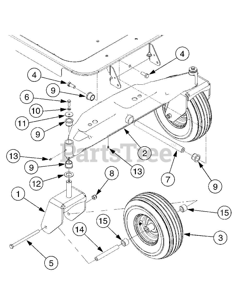 troy bilt mower parts diagrams