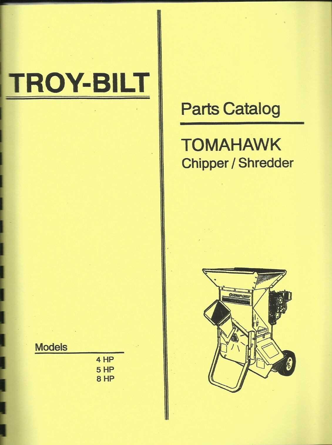 troy bilt super tomahawk parts diagram