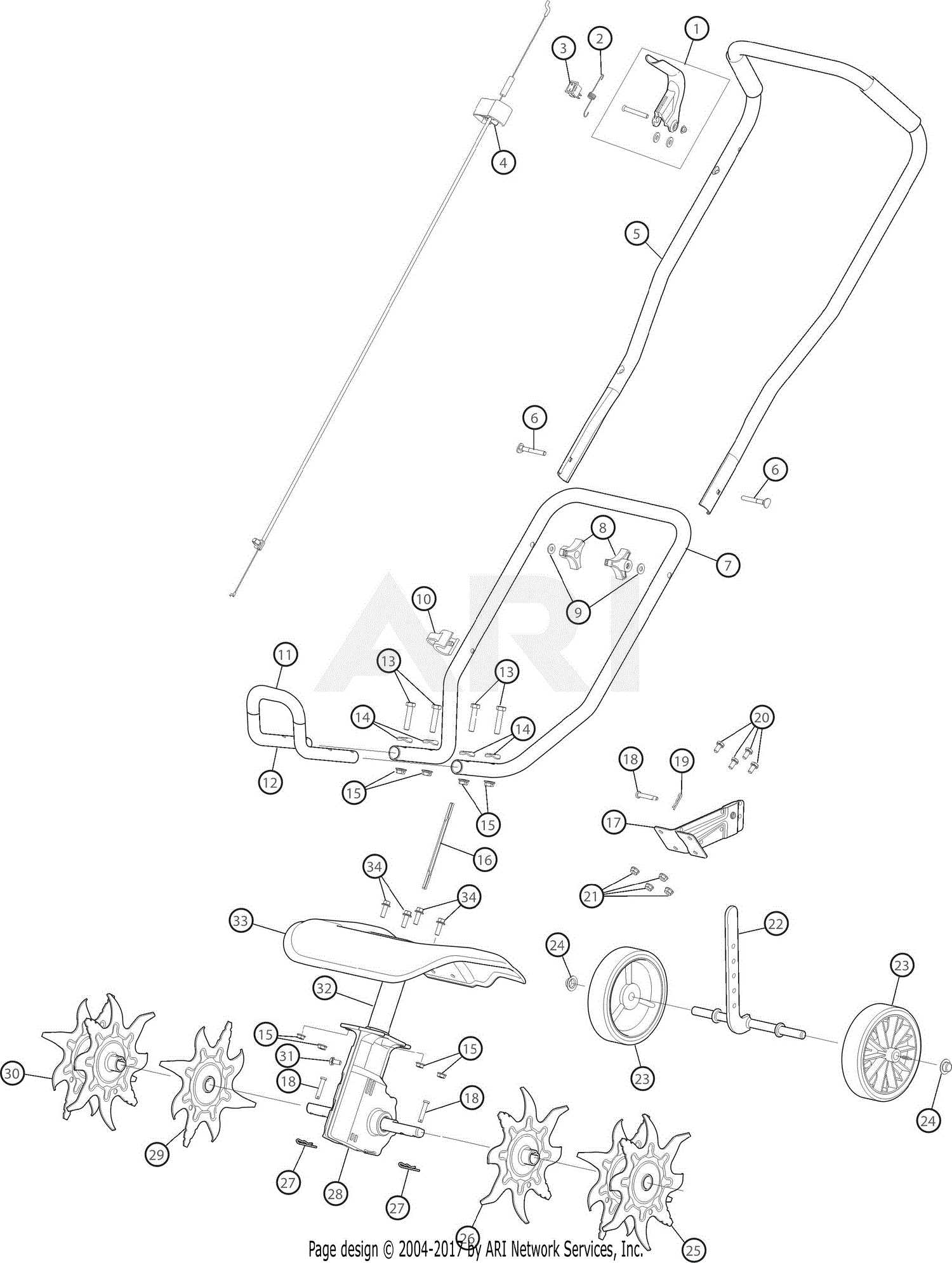 troy bilt tb144 parts diagram