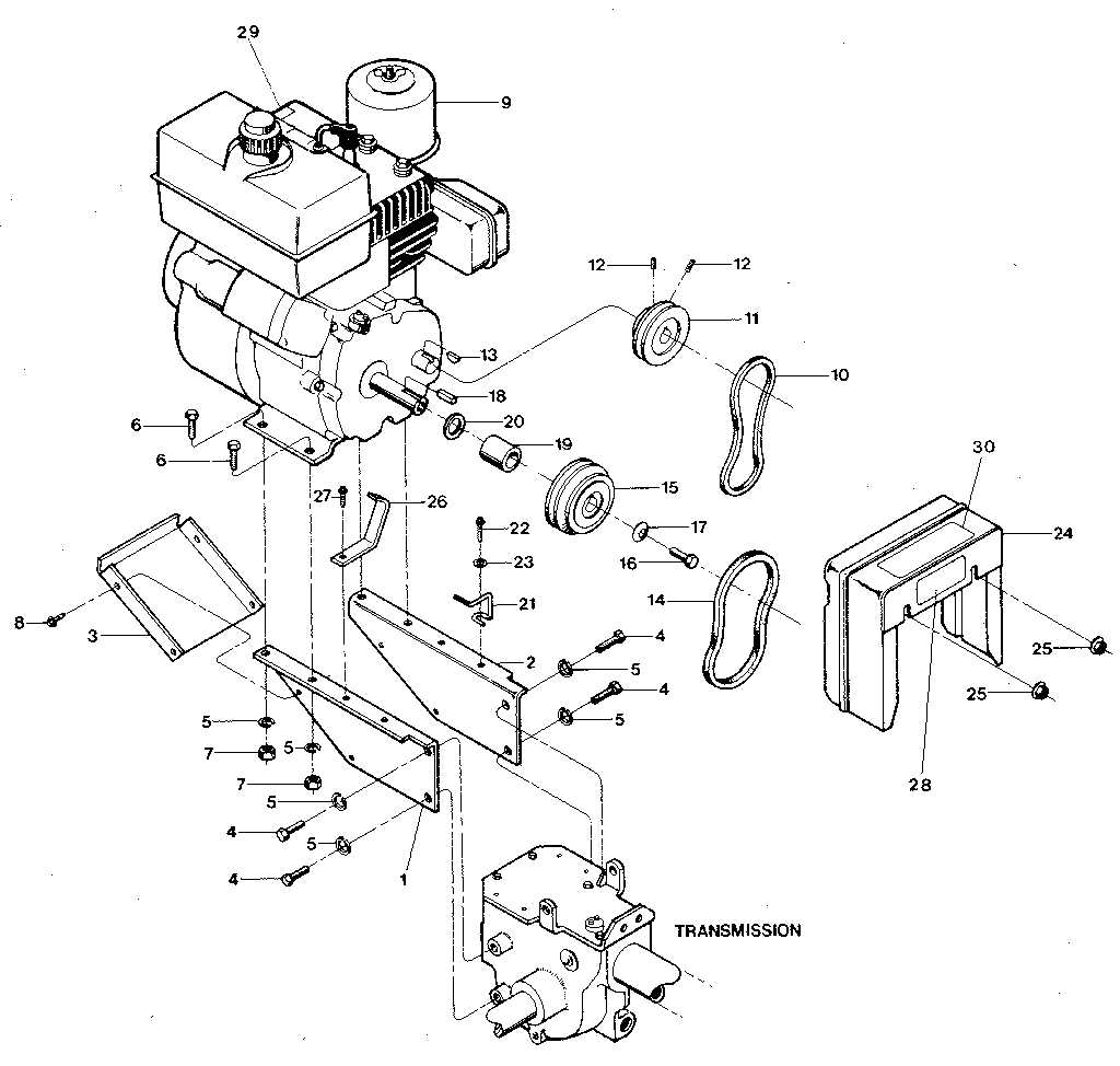 troy bilt tiller parts diagram