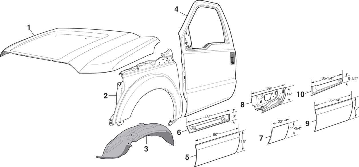 truck bed parts diagram