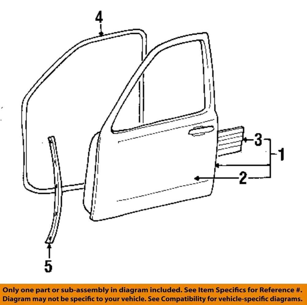 truck door parts diagram