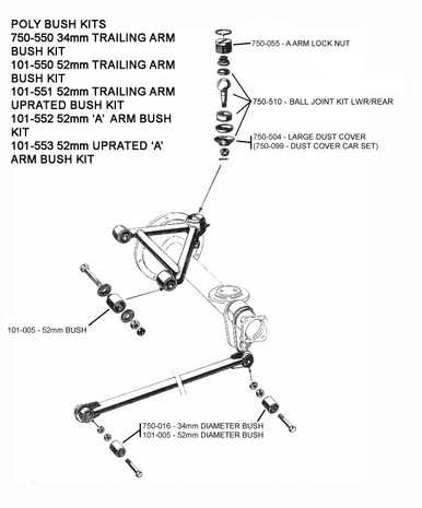 truck rear suspension parts diagram