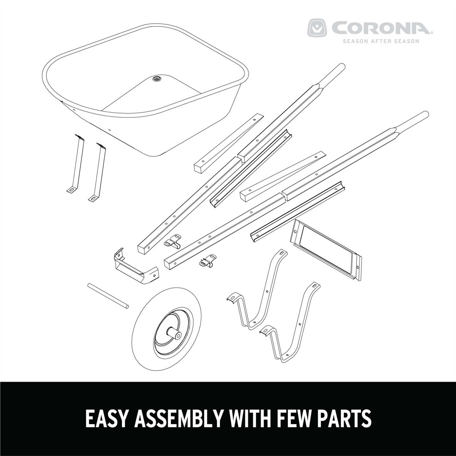 true temper wheelbarrow parts diagram