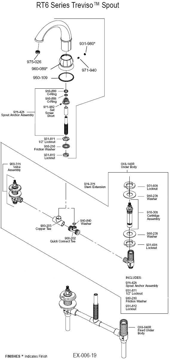 tub faucet parts diagram