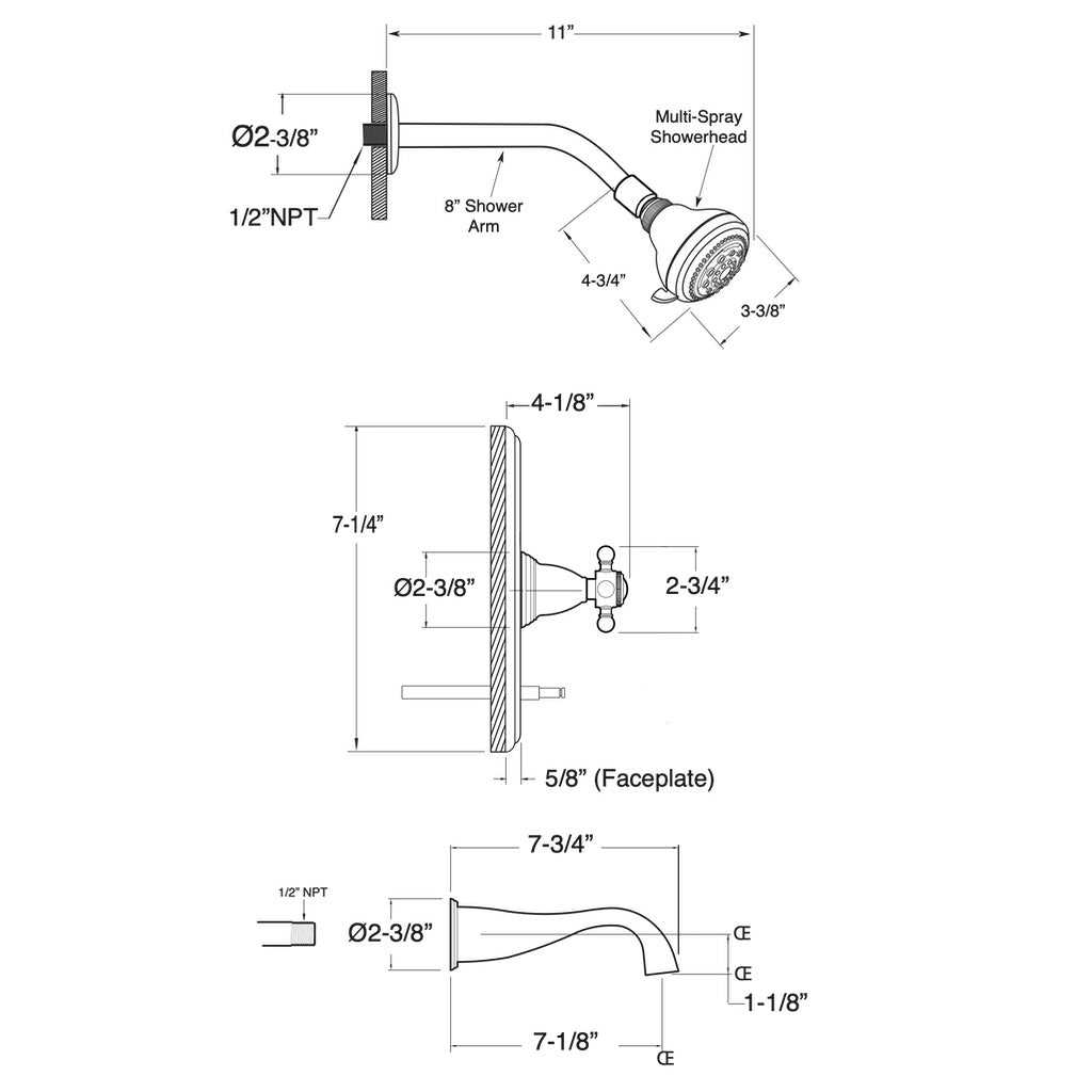 tub faucet parts diagram