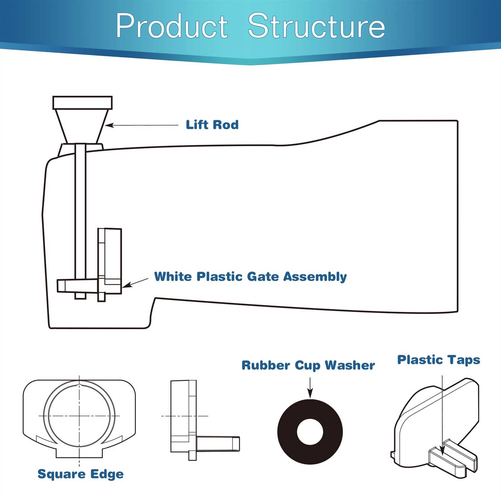 tub spout parts diagram