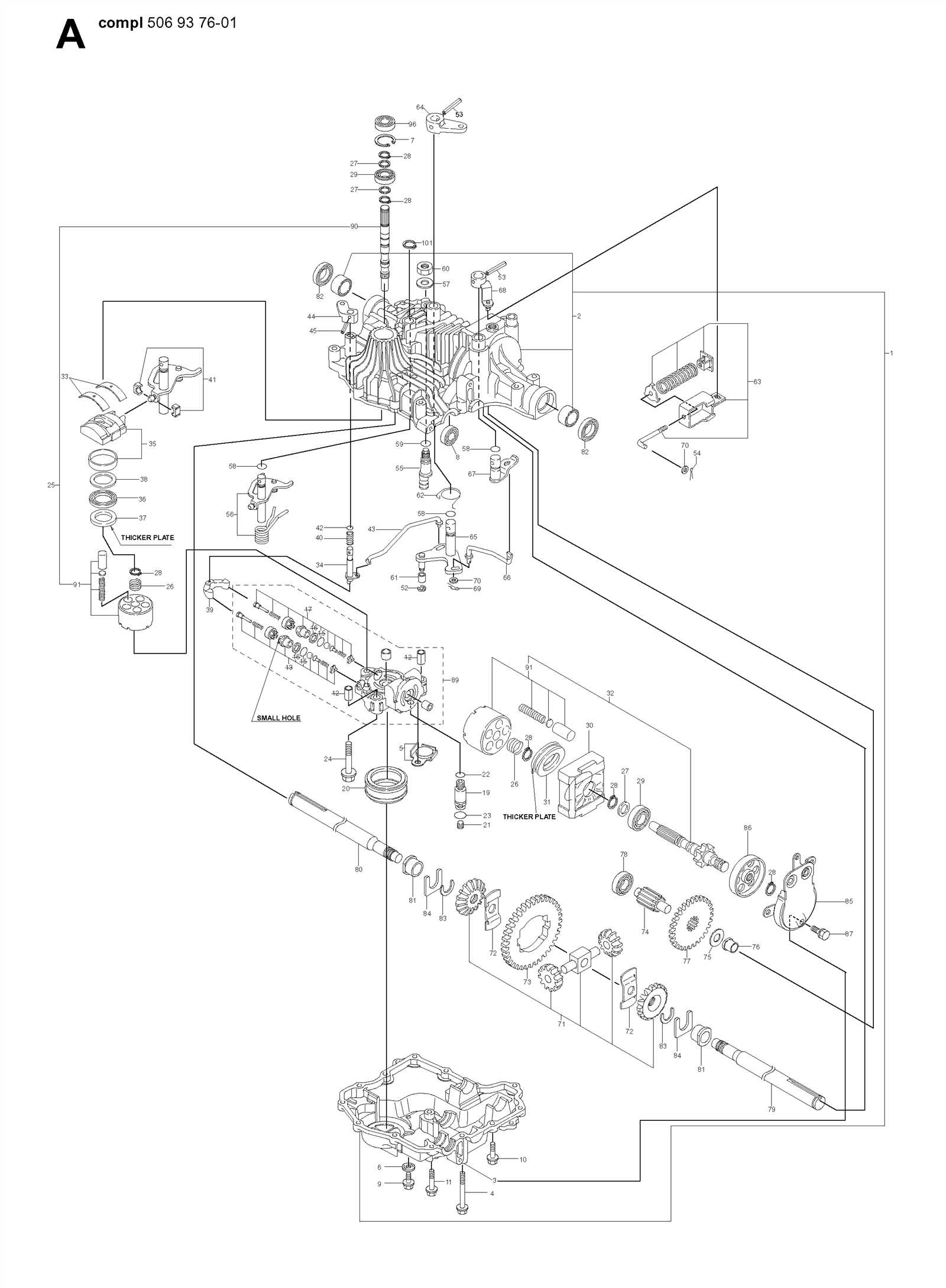 tuff torq k61 parts diagram