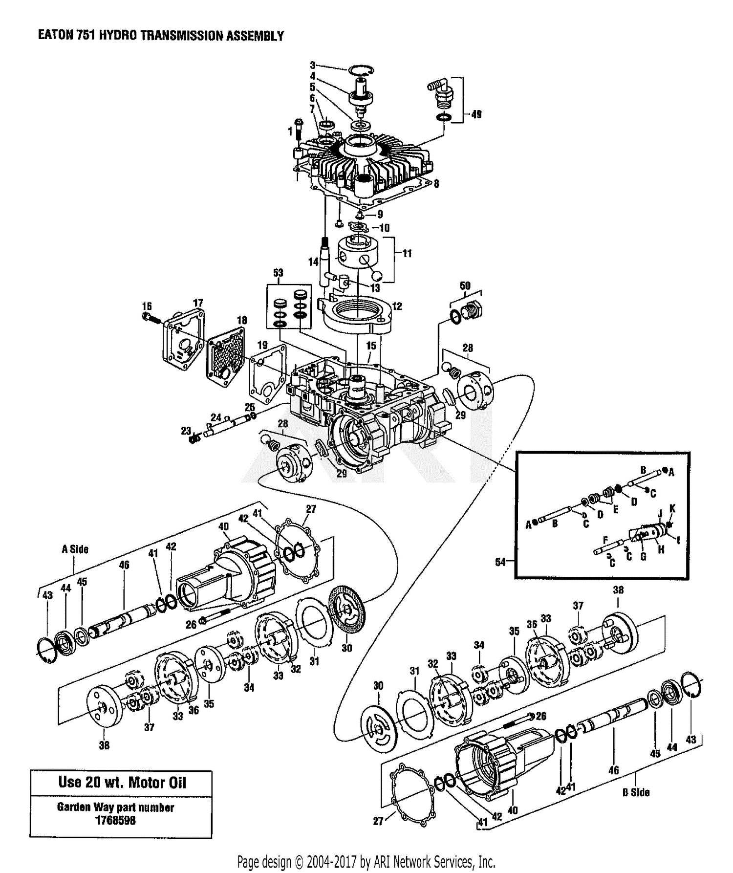 tuff torq k71 parts diagram