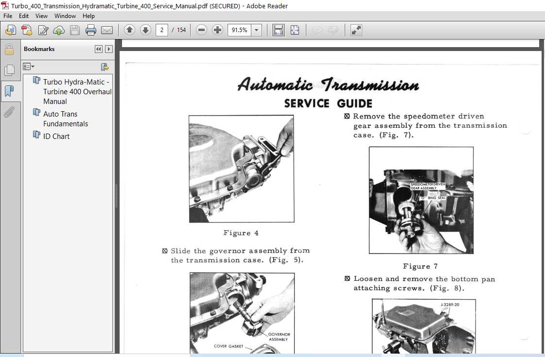 turbo 400 transmission parts diagram