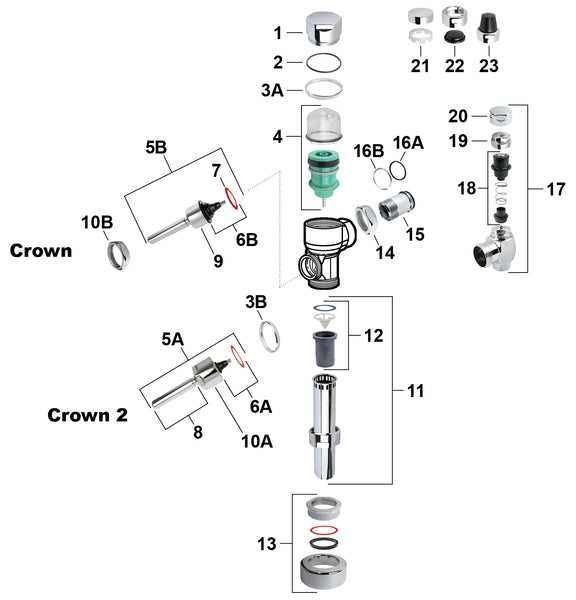 urinal parts diagram