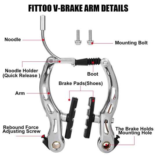 v brake parts diagram