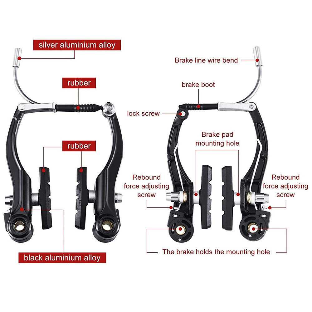 v brake parts diagram