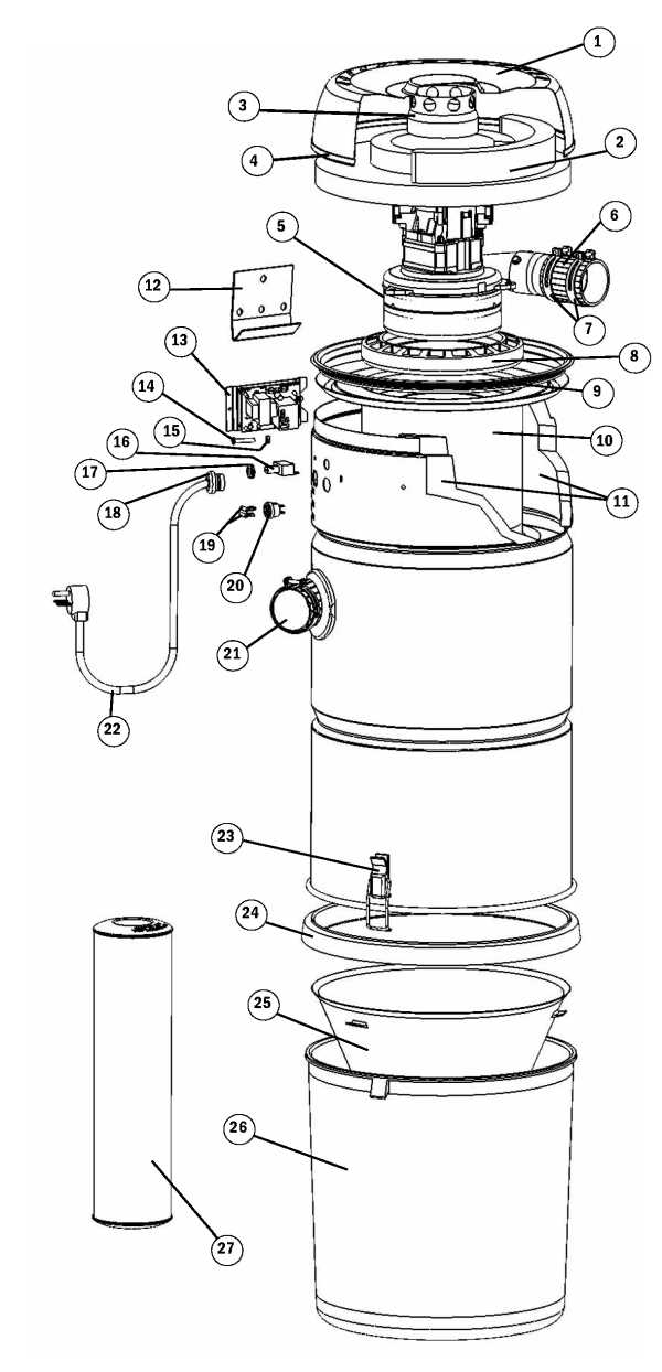 vacuflo 460 parts diagram