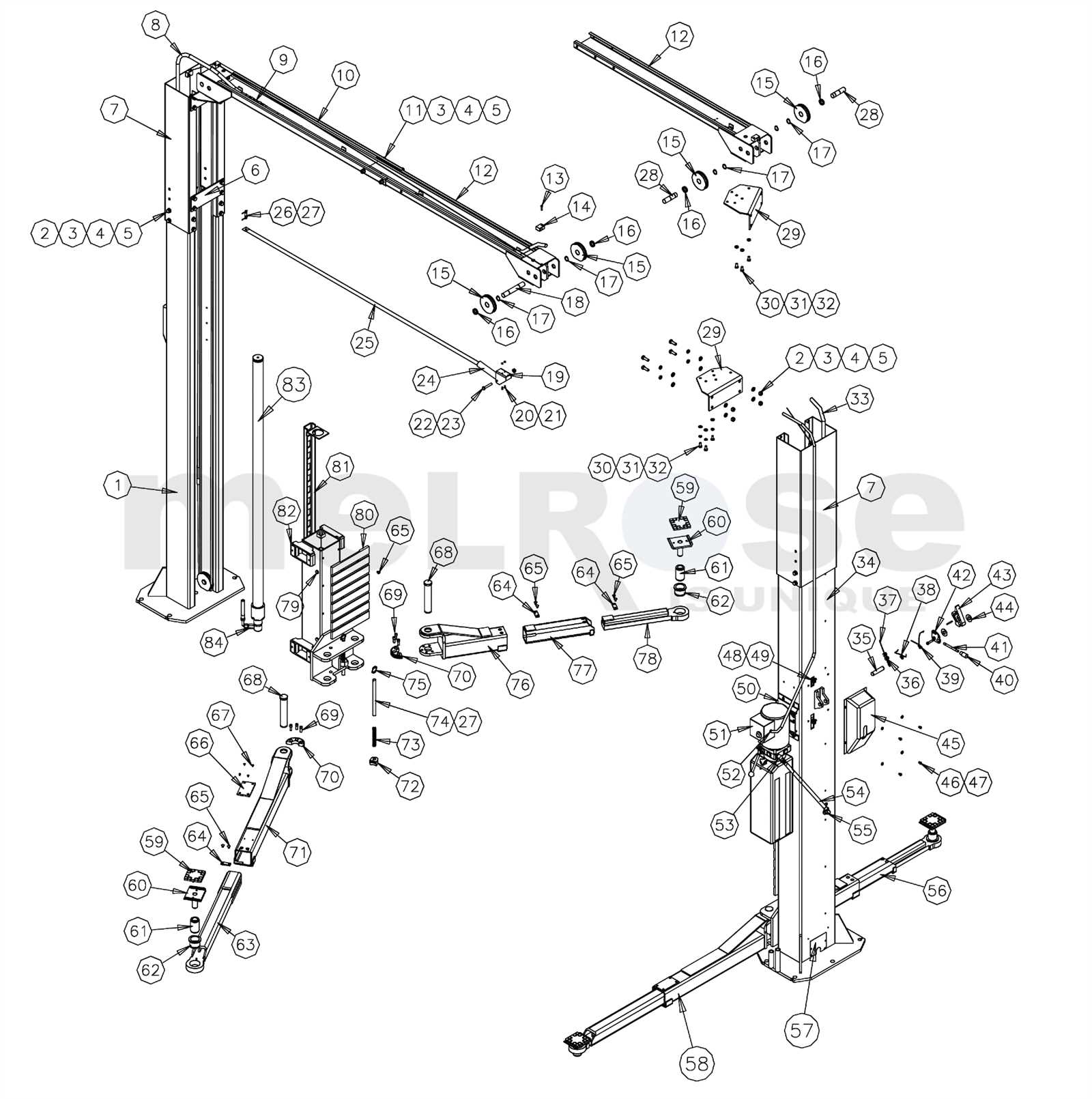 valley pivot parts diagram