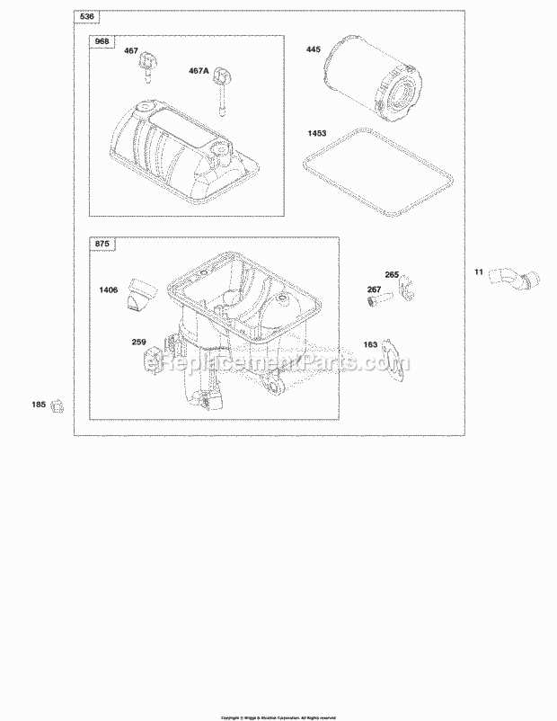 vanguard engine parts diagram