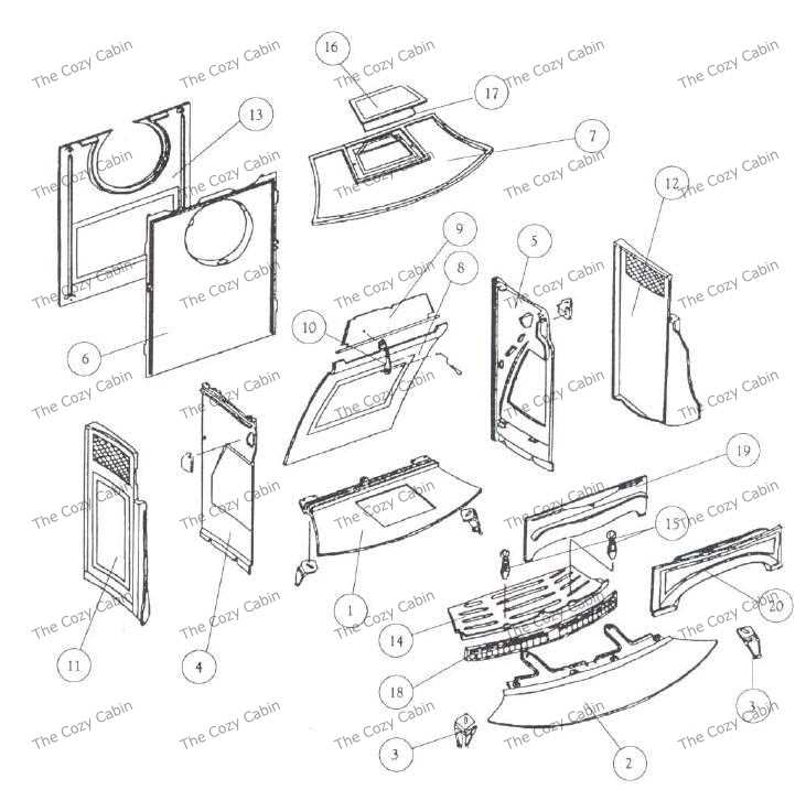 vermont castings wood stove parts diagram