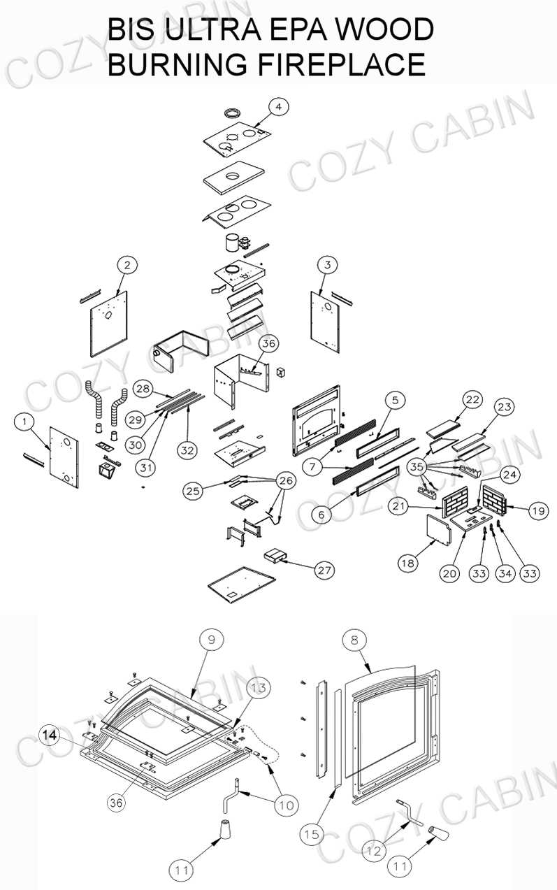 victorian fireplace parts diagram