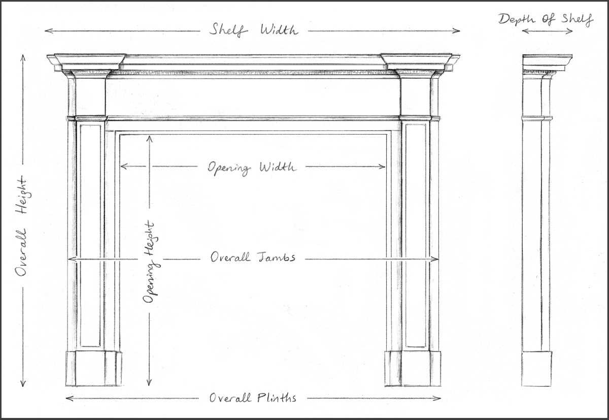 victorian fireplace parts diagram