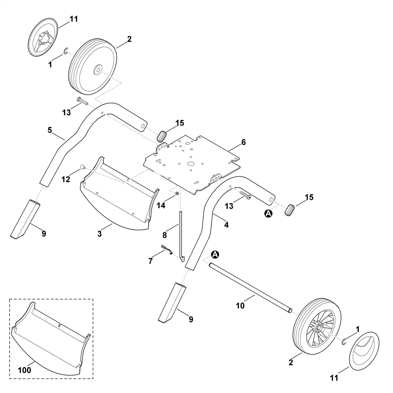 viking mower parts diagram