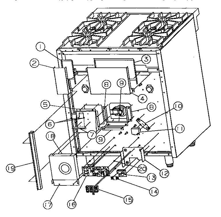 viking range parts diagram